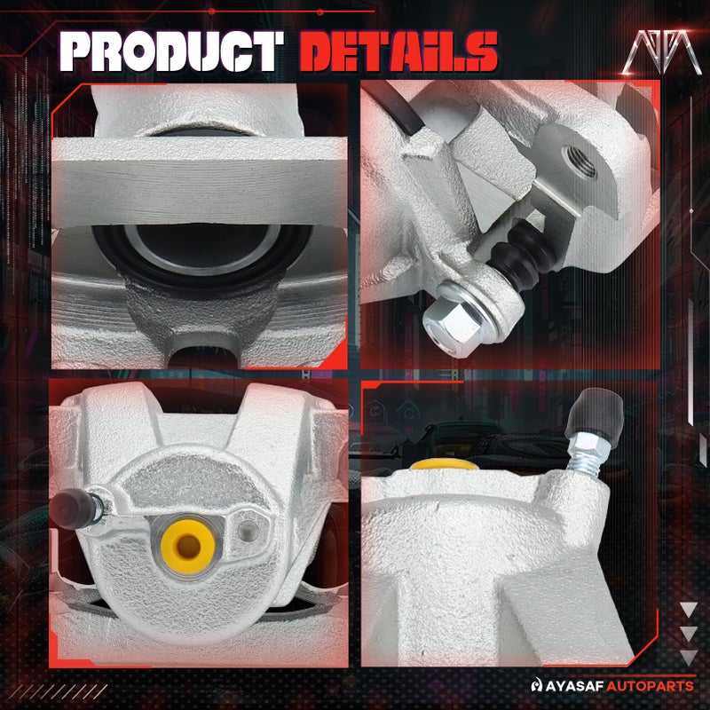 MAYASAF مايا ساف 19B3277 مكبس فرامل قرص خلفي يسار جانب السائق بدون وسائد مناسب لتويوتا سيكويا 2008-2017، لتويوتا توندر 2007-2017 - Image 3